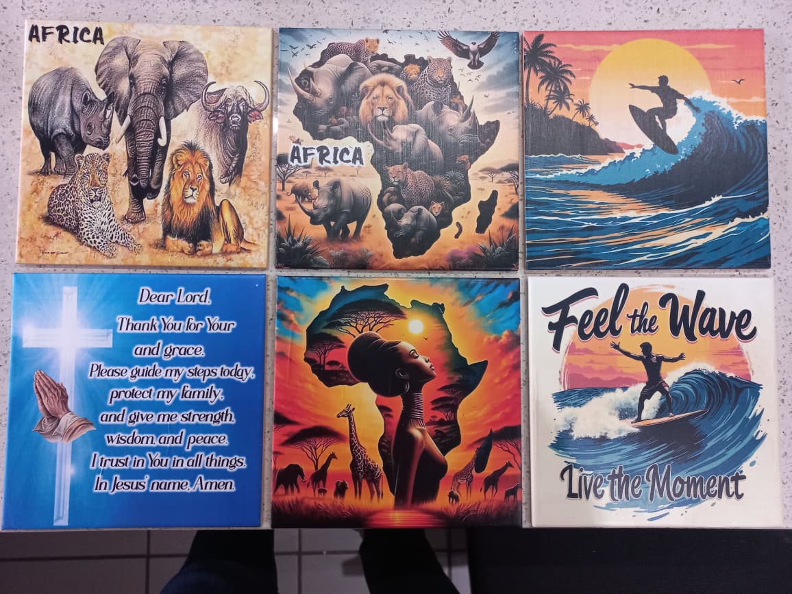 TEXTURED TILE ART 20CM X 20CM 4 TEXTURED TILE ART 20CM X 20CM - Image 4