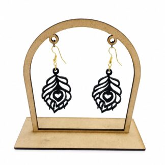 MDF Leaf Earings