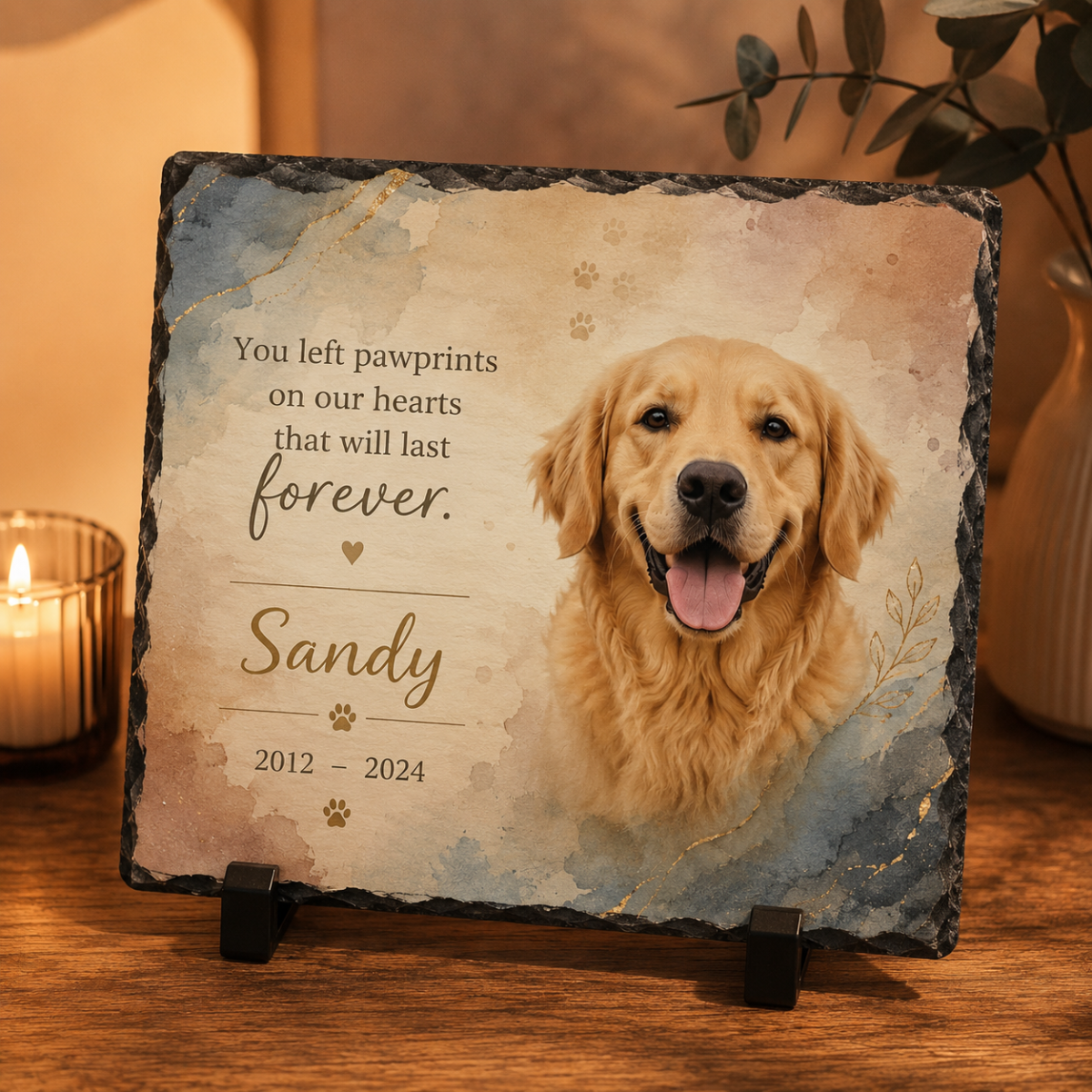 Slate Pet Memorial Stone 1 Slate Pet Memorial Stone